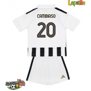 Juventus Andrea Cambiaso #20 Kotipaita Lapsille 2026-27 Lyhythihainen (+ shortsit)